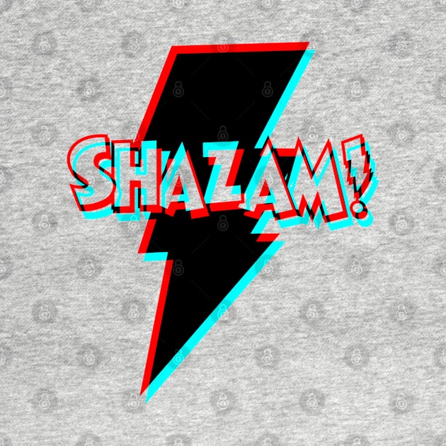 Retro 3D Glasses Style - Shazam by ROBZILLA